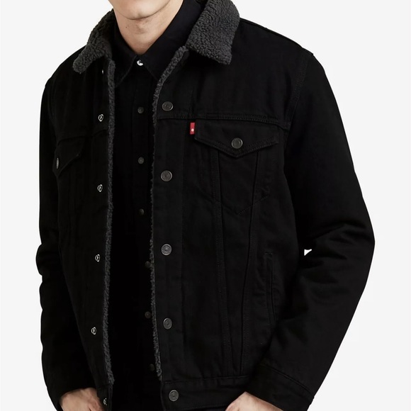 Sherpa Trucker Jacket Duvall Denim levis Size L